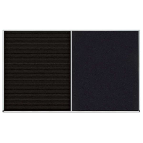 Enclosed Corkboard, 1 Door, 24"x36", 4" Fra